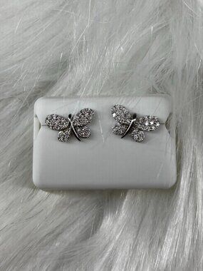 Moissanite Butterfly Earrings